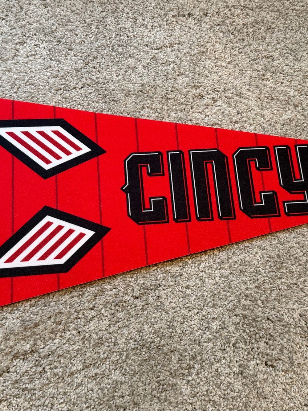 Red 'Cincy' Decorative Pennant Banner - Home Accents